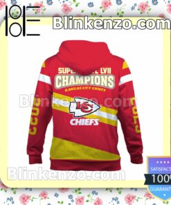 Chiefs 2023 Super Bowl Champions Kansas City Chiefs Pullover Hoodie Jacket b