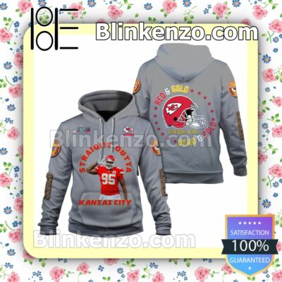 Chris Jones Red And Gold Until I Am Dead And Cold Kansas City Chiefs Pullover Hoodie Jacket