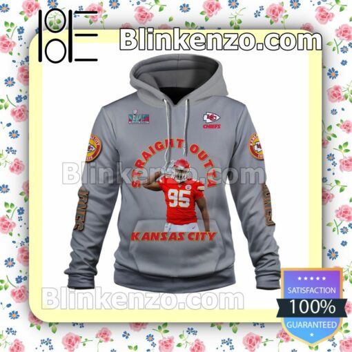 Chris Jones Red And Gold Until I Am Dead And Cold Kansas City Chiefs Pullover Hoodie Jacket a