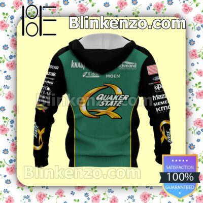 Cindric Car Racing Quaker State Green Pullover Hoodie Jacket a