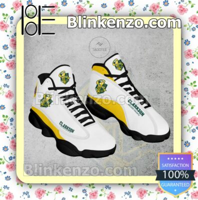 Clarkson Golden Knights Hockey Nike Running Sneakers a