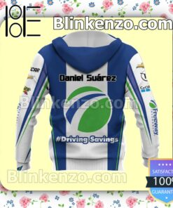Daniel Suárez Car Racing Freeway Insurance Blue Pullover Hoodie Jacket a