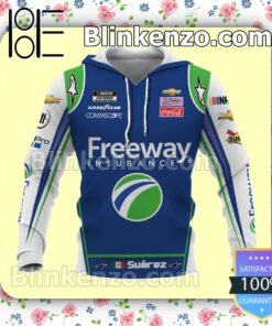 Daniel Suárez Car Racing Freeway Insurance Blue Pullover Hoodie Jacket b