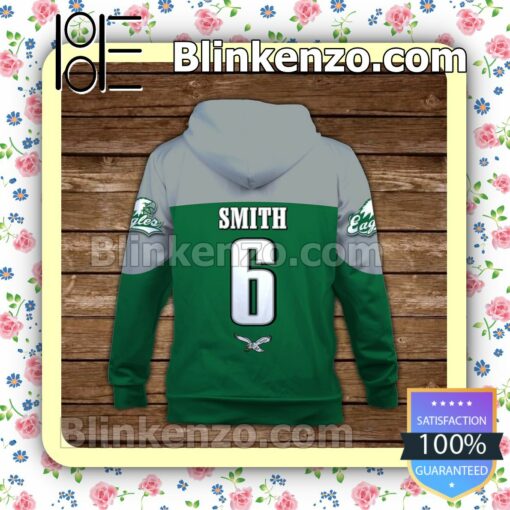 DeVonta Smith 6 Eagles 2023 Champions Philadelphia Eagles Pullover Hoodie Jacket b