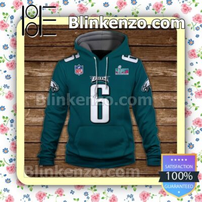 DeVonta Smith 6 It Is Philly Time Philadelphia Eagles Pullover Hoodie Jacket a