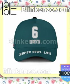 DeVonta Smith 6 Philadelphia Eagles 2023 Super Bowl Adjustable Hat