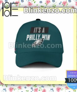 DeVonta Smith It Is A Philly Win Philadelphia Eagles Champions Super Bowl Adjustable Hat a