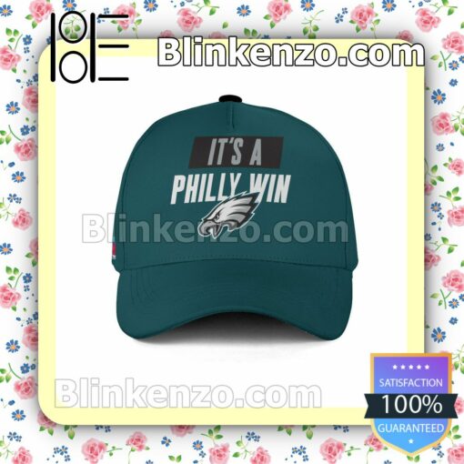 DeVonta Smith It Is A Philly Win Philadelphia Eagles Champions Super Bowl Adjustable Hat a