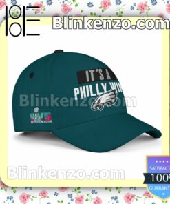 DeVonta Smith It Is A Philly Win Philadelphia Eagles Champions Super Bowl Adjustable Hat b