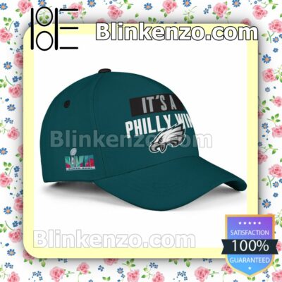 DeVonta Smith It Is A Philly Win Philadelphia Eagles Champions Super Bowl Adjustable Hat b