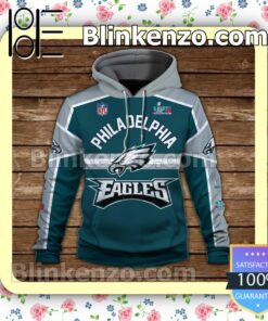 Eagles 2X Super Bowl Champions Philadelphia Eagles Pullover Hoodie Jacket a