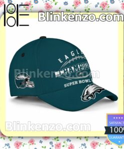 Eagles Champions Philadelphia Eagles Super Bowl LVII Adjustable Hat b