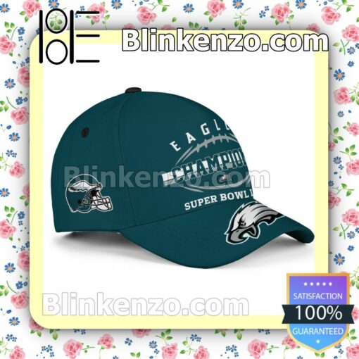 Eagles Champions Philadelphia Eagles Super Bowl LVII Adjustable Hat b
