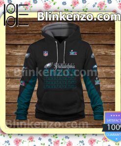 Eagles Two Time Super Bowl Champions Philadelphia Eagles Pullover Hoodie Jacket a