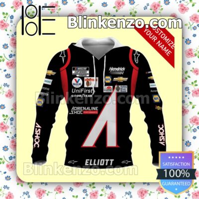 Elliott Car Racing Adrenaline Shoc Black Pullover Hoodie Jacket