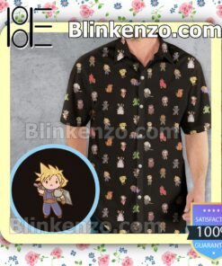 Final Fantasy Characters Hawaii Short Sleeve Shirt