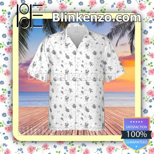 Final Fantasy Creatures Hawaii Short Sleeve Shirt a