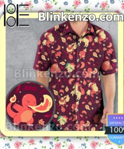 Fire Pokemon Hawaii Short Sleeve Shirt