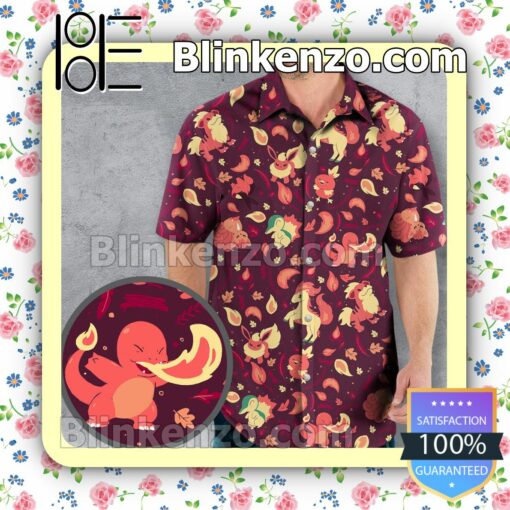 Fire Pokemon Hawaii Short Sleeve Shirt