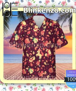 Fire Pokemon Hawaii Short Sleeve Shirt a