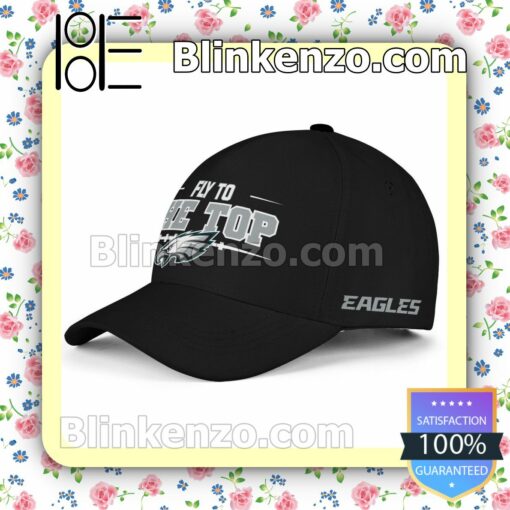 Fly To The Top Philadelphia Eagles Adjustable Hat b