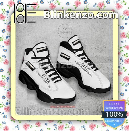 Glitz School of Cosmetology Logo Nike Running Sneakers a