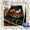 Gucci Mickey Black Monogram Luxury Brands Blanket