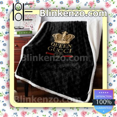 Gucci Queen Black Luxury Brands Blanket