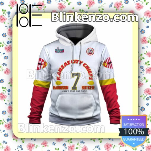 Harrison Butker Job's Not Finished Kansas City Chiefs Pullover Hoodie Jacket a