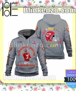 Harrison Butker Red And Gold Until I Am Dead And Cold Kansas City Chiefs Pullover Hoodie Jacket