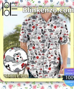 Horror Characters Dog Hawaii Short Sleeve Shirt