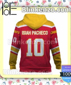 Isiah Pacheco 10 Chiefs Team Kansas City Chiefs Pullover Hoodie Jacket b