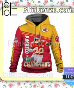 Isiah Pacheco 10 Kansas City Chiefs AFC Champions Pullover Hoodie Jacket a