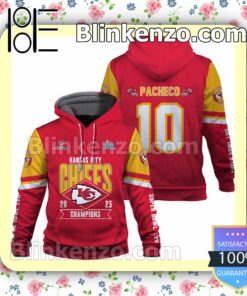 Isiah Pacheco 10 Kansas City Chiefs Pullover Hoodie Jacket