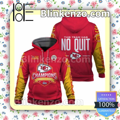Isiah Pacheco 10 This Team Has No Quit Kansas City Chiefs Pullover Hoodie Jacket