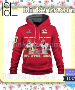 Isiah Pacheco Jerick McKinnon Kings It Is Mahomes' House Kansas City Chiefs Pullover Hoodie Jacket a