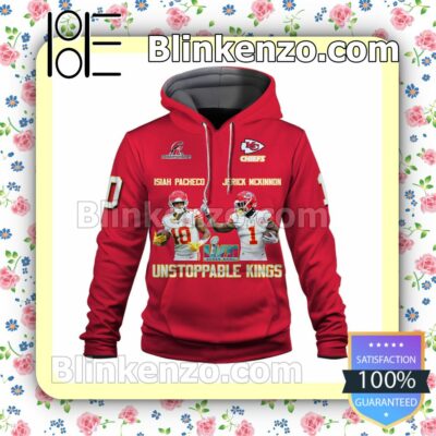 Isiah Pacheco Jerick McKinnon Kings It Is Mahomes' House Kansas City Chiefs Pullover Hoodie Jacket a