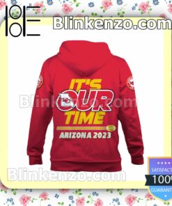 It Is Our Time Team' Signatures Kansas City Chiefs Pullover Hoodie Jacket b