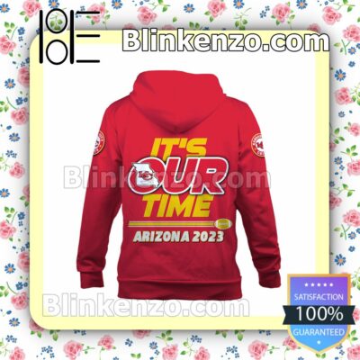 It Is Our Time Team' Signatures Kansas City Chiefs Pullover Hoodie Jacket b