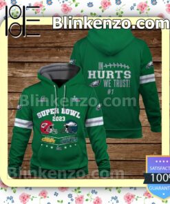 Jalen Hurts 1 In Hurts We Trust Philadelphia Eagles Pullover Hoodie Jacket