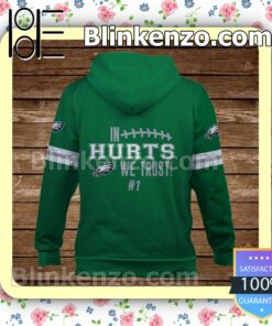 Jalen Hurts 1 In Hurts We Trust Philadelphia Eagles Pullover Hoodie Jacket b