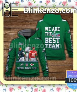 Jalen Hurts 1 We Are The Best Team Philadelphia Eagles Pullover Hoodie Jacket