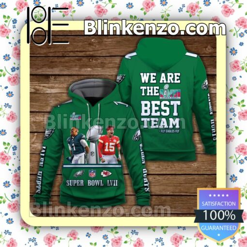 Jalen Hurts 1 We Are The Best Team Philadelphia Eagles Pullover Hoodie Jacket