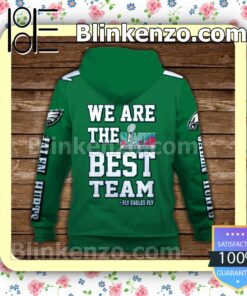 Jalen Hurts 1 We Are The Best Team Philadelphia Eagles Pullover Hoodie Jacket b