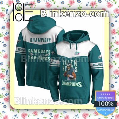 Jalen Hurts Gamedays Are For The Birds Philadelphia Eagles Pullover Hoodie Jacket