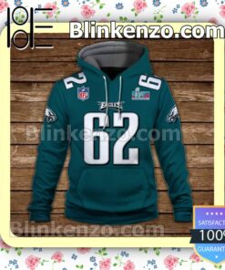 Jason Kelce 62 It Is Philly Time Philadelphia Eagles Pullover Hoodie Jacket a