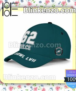 Jason Kelce 62 Philadelphia Eagles 2023 Super Bowl Adjustable Hat b