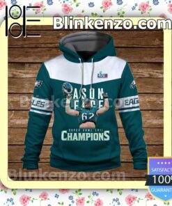 Jason Kelce Gamedays Are For The Birds Philadelphia Eagles Pullover Hoodie Jacket a