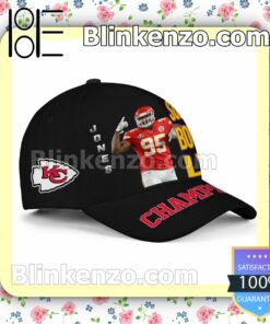 Jones Kansas City Chiefs Super Bowl LVII Champions Adjustable Hat a