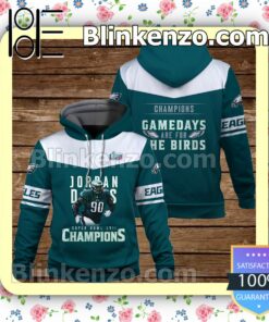 Jordan Davis Gamedays Are For The Birds Philadelphia Eagles Pullover Hoodie Jacket